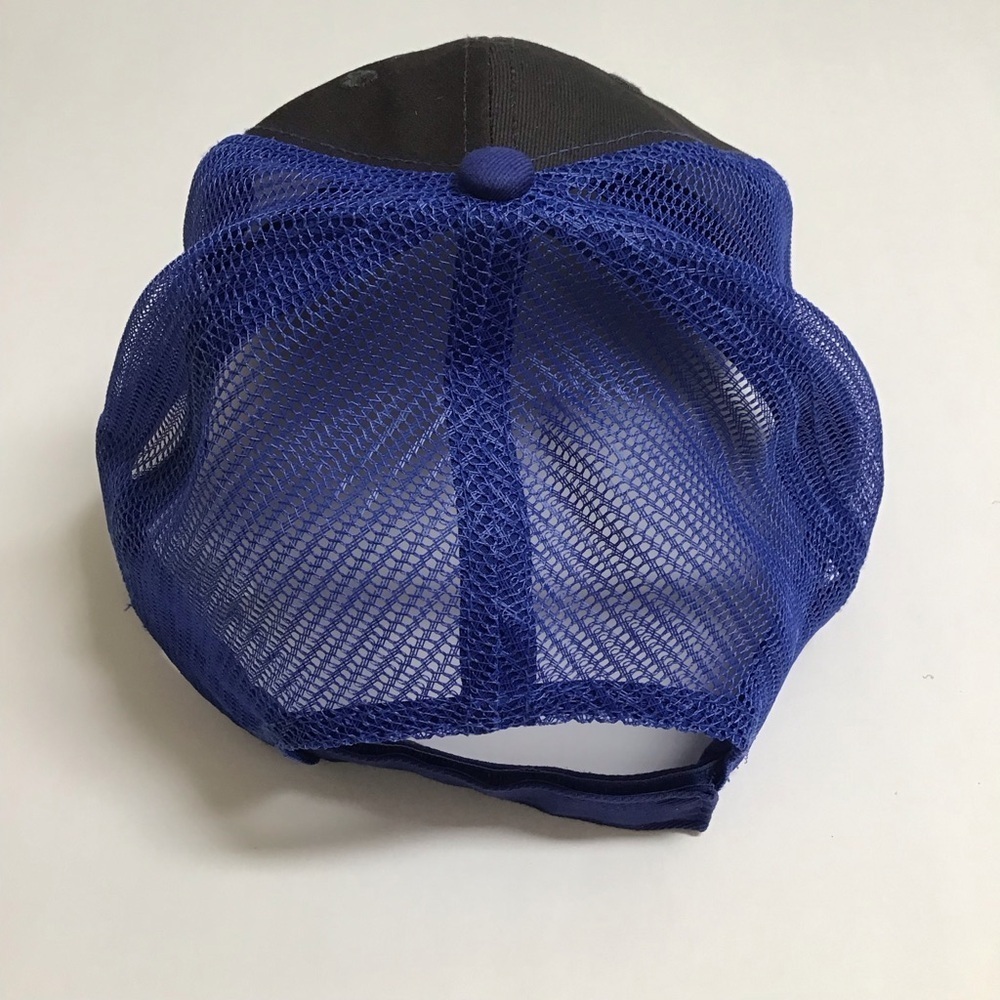 TOHO Marine Outdoors Hat Mesh Cap Adjusts Blue Gray White Lake Boating Sea - Picture 9 of 10